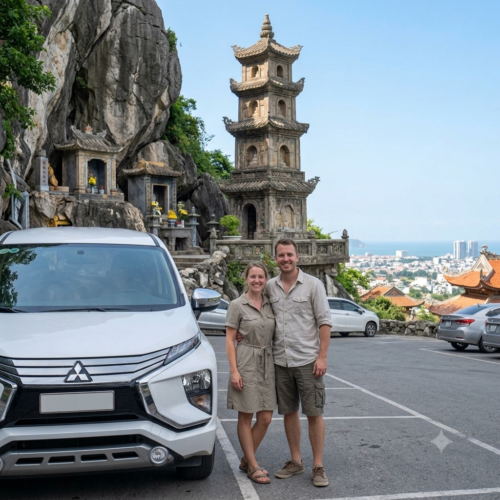 Hoi An To Marble Mountain By Private Car